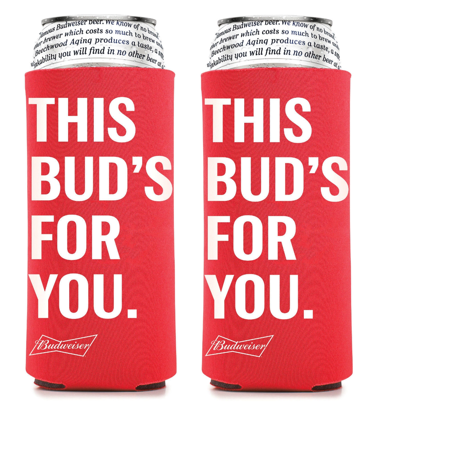 2 new authentic budweiser 25oz beer koozie coolie hugie cooler 24 bud light tall 1 of 1only 0 available see more