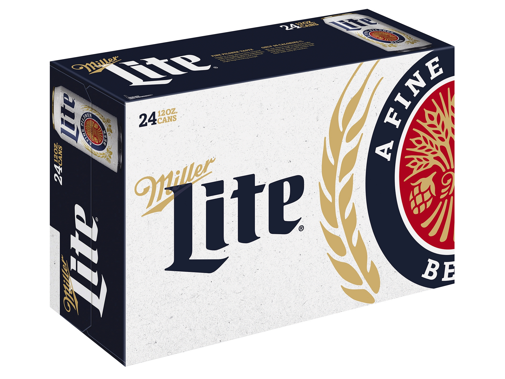 miller lite lager beer 24 pack 12 fl oz cans 4 2 abv