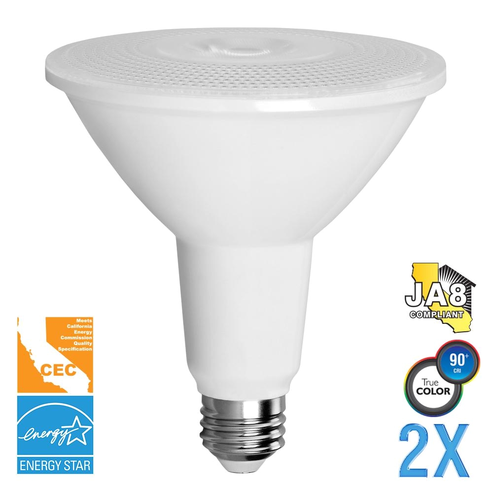 100 watt equivalent par38 dimmable led light bulb 2 pack