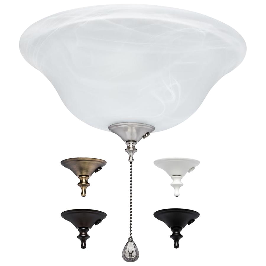 harbor breeze 3 light alabaster incandescent ceiling fan light kit with alabaster glass shade
