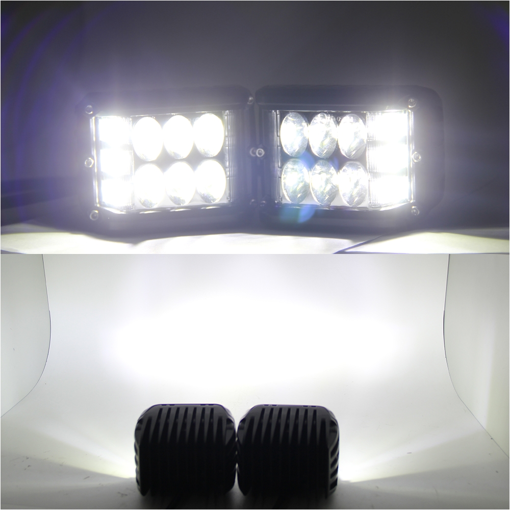 co light 4inch led light bar 45w led work light 12v 24v spot flood for 4x4 offroad atv truck boat utv auto driving light led bar in light bar work light