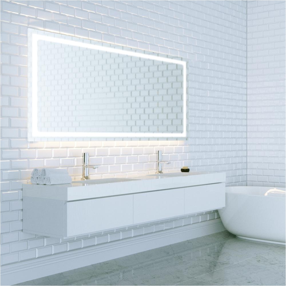 dyconn swan 48 in w x 36 in h led backlit vanity bathroom led mirror