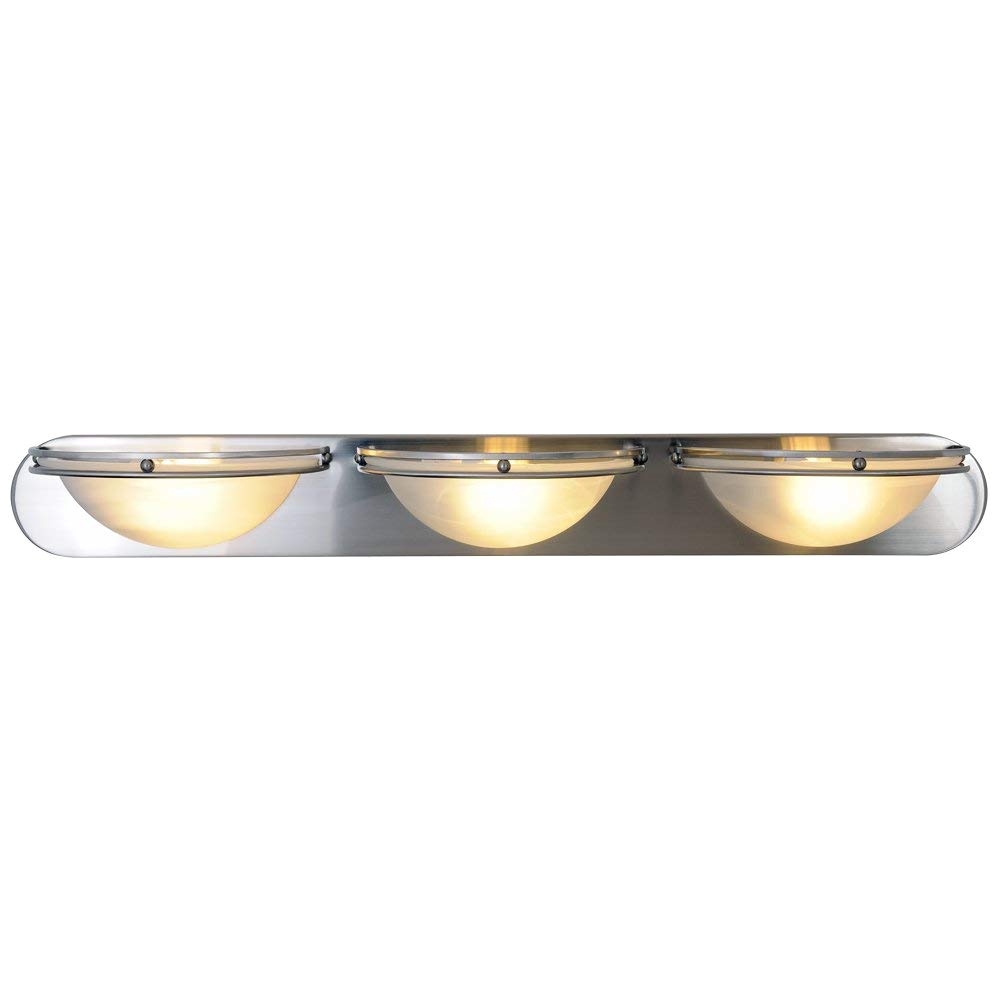 monument 617608 contemporary vanity fixture brushed nickel 36 in bathroom vanity lighting amazon com