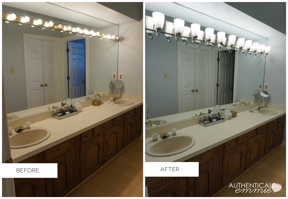 bathroom lights before after 1