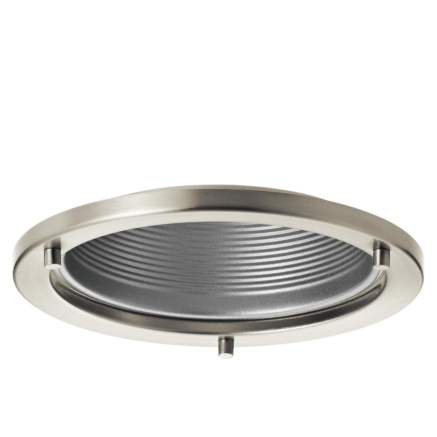 kichler marita brushed nickel and silver baffle recessed light trim fits housing diameter 6