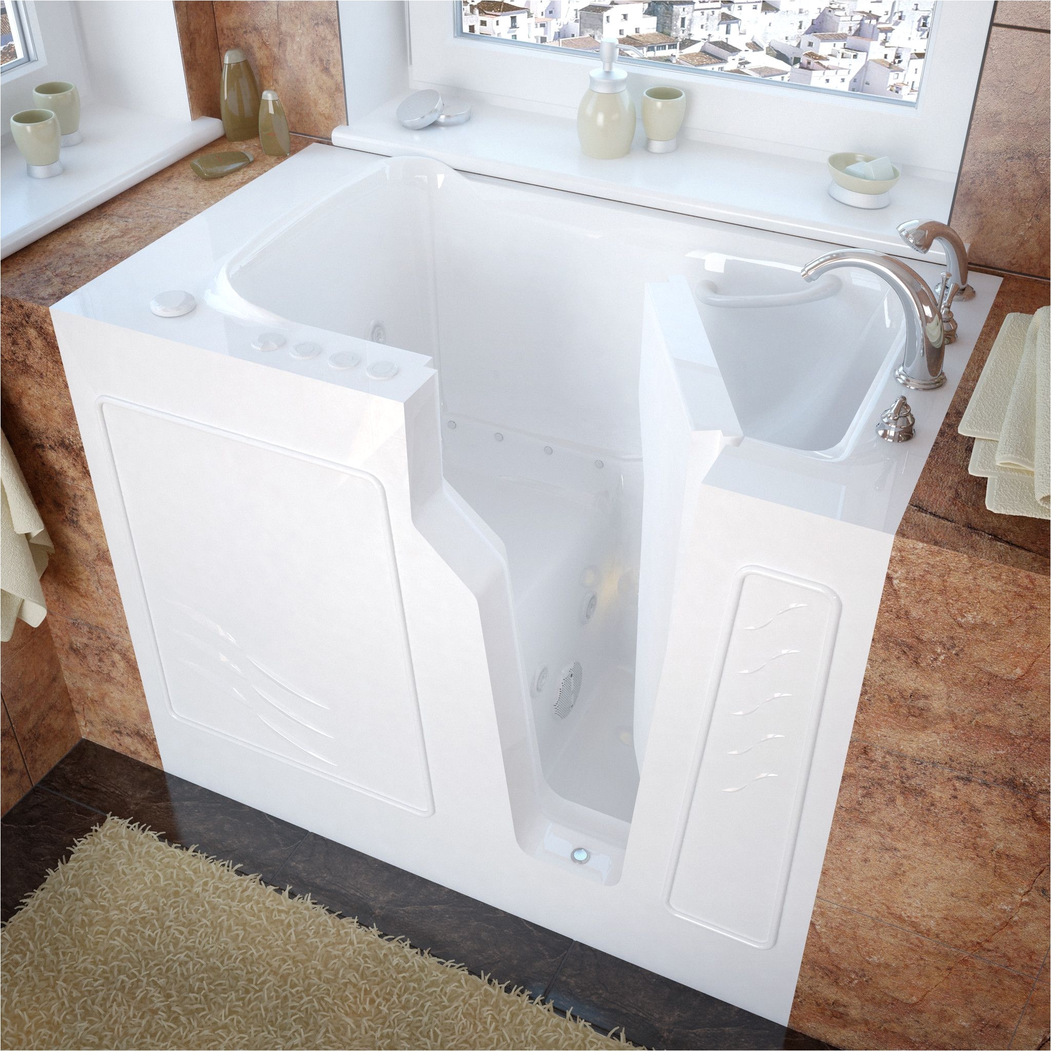 53 Inch Bathtub Meditub 2653lwd Walk In 26 X 53 Left Drain White Whirlpool Air