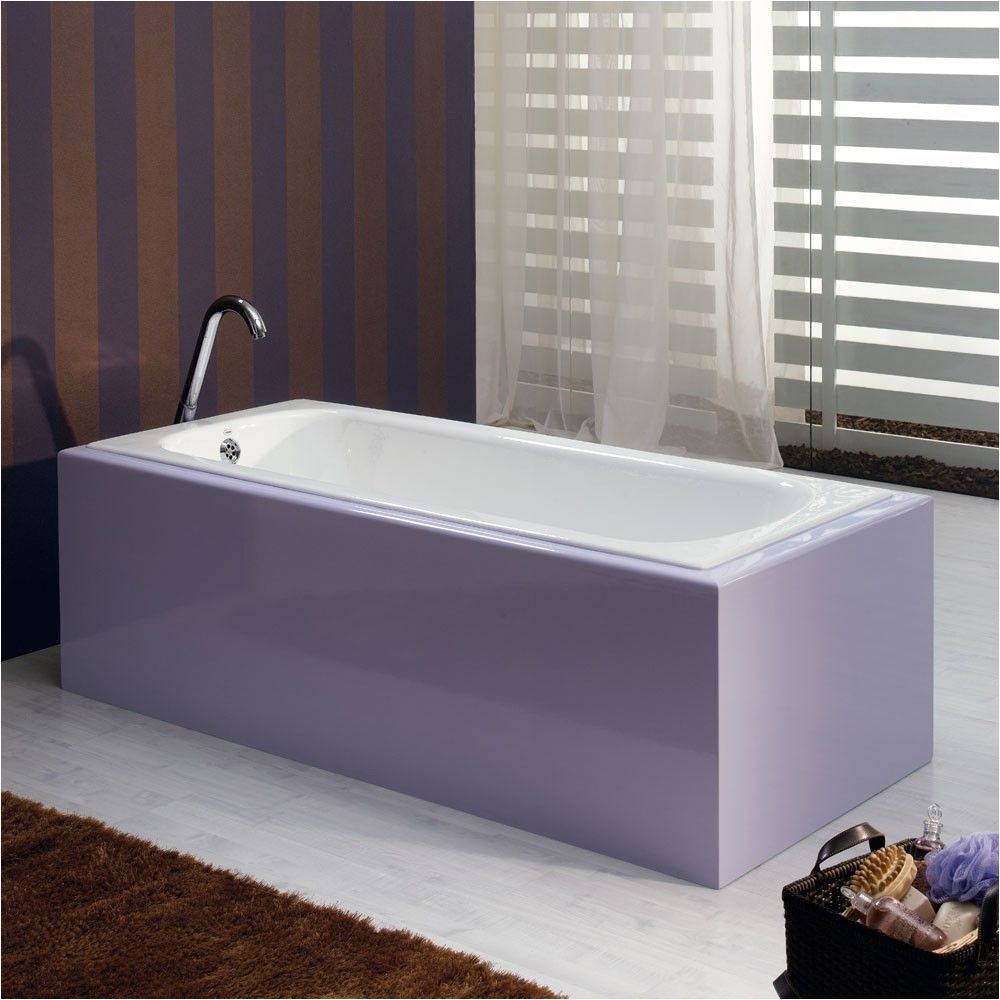 57 Inch Bathtub Bella Casa 59 Inch Cast Iron Drop In Tub No Faucet Drillings New