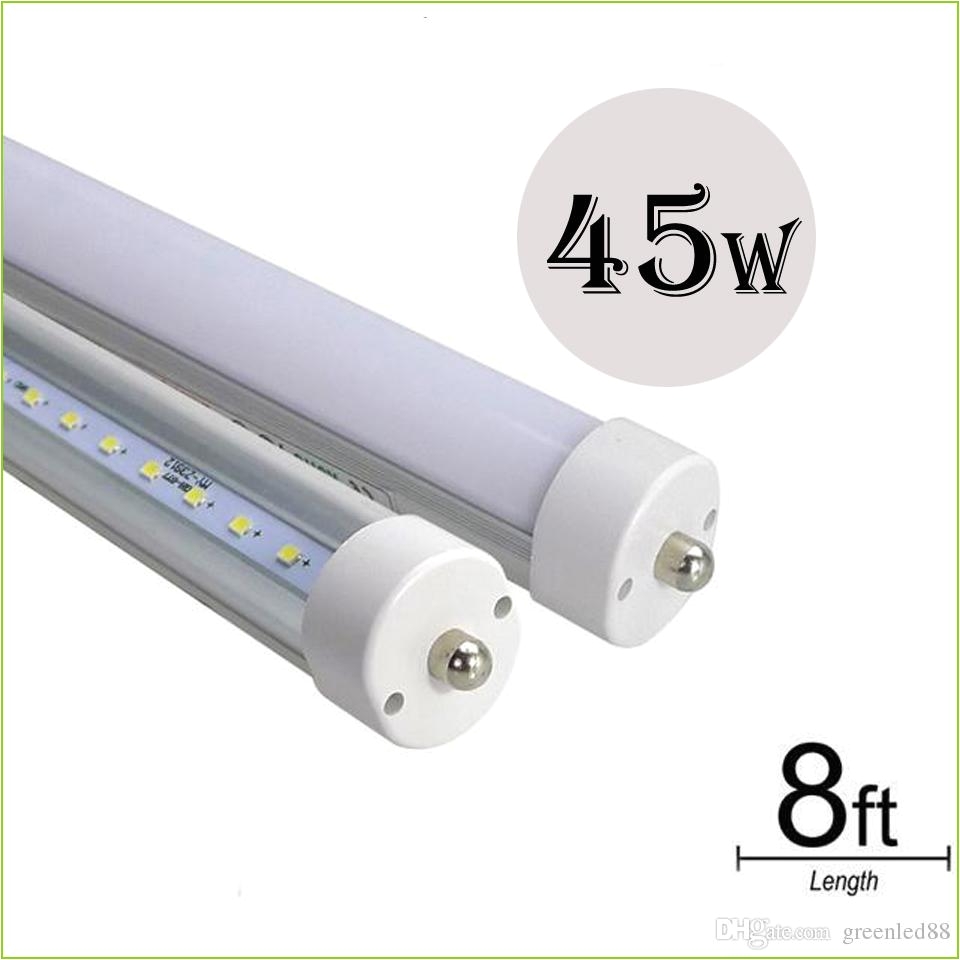 8feet 8ft fa8 led tube single pin 45w led tubes light repalcement fluorescent tube lamp 2400mm smd2835 led lighting bulb light 168 led bulb par20 led bulbs