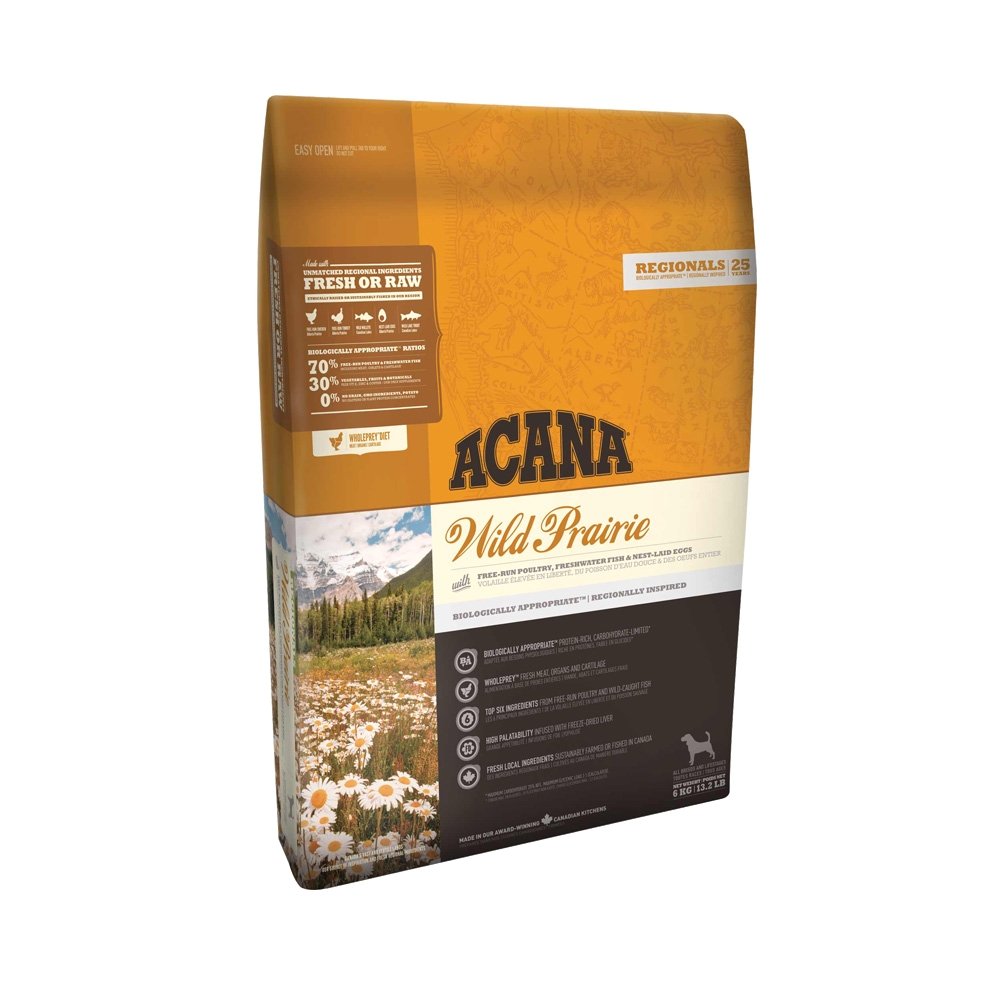 acana wild prairie dog food