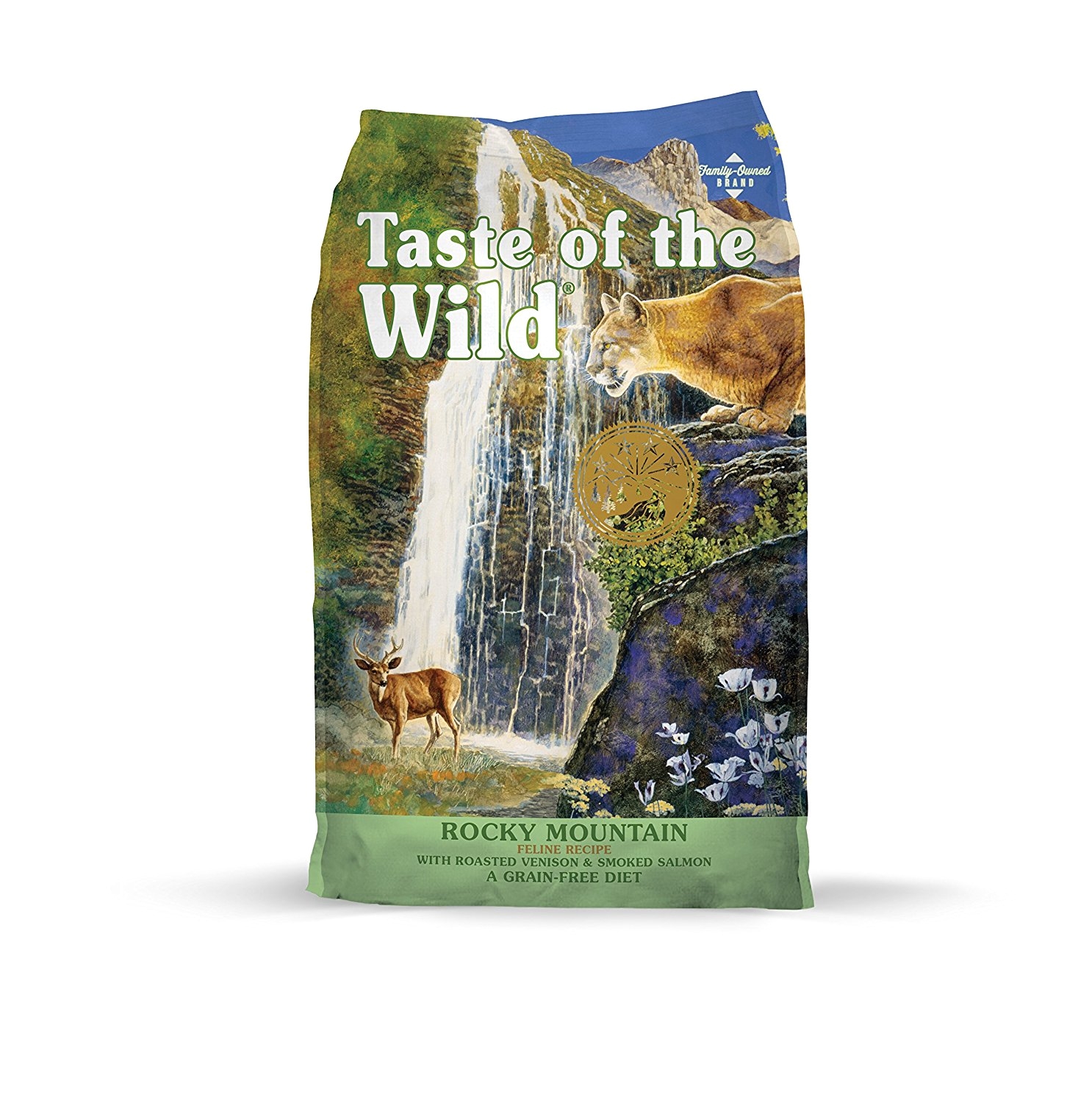 amazon com taste of the wild rocky mountain grain free protein real meat recipe natural dry cat food with real roasted venison smoked salmon 5lb dry