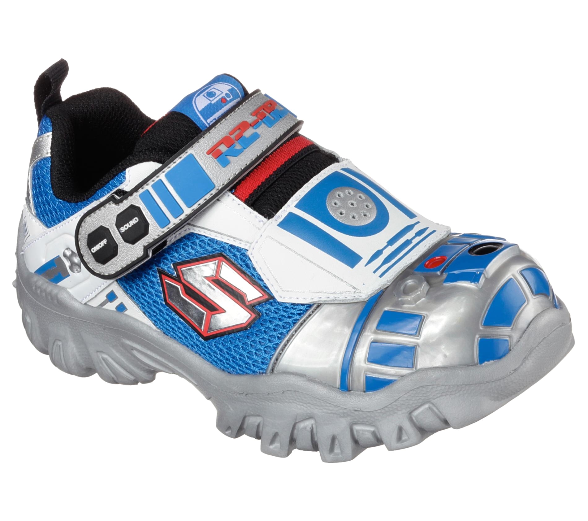 Adult Light Up Sketchers Skechers Boys Damager Iii astromerch R2 D2 Light Up athletic Shoe