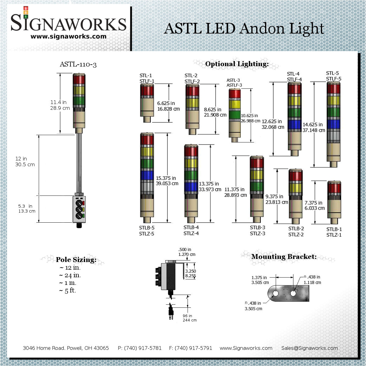 astl dimension diagram