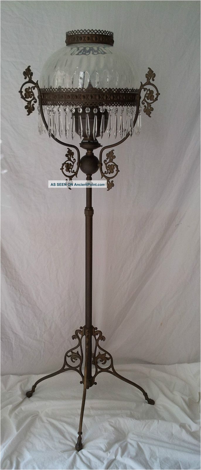 Antique Brass Floor Lamps Value Antique Victorian Style Kerosene Oil Floor Lamp Brass John