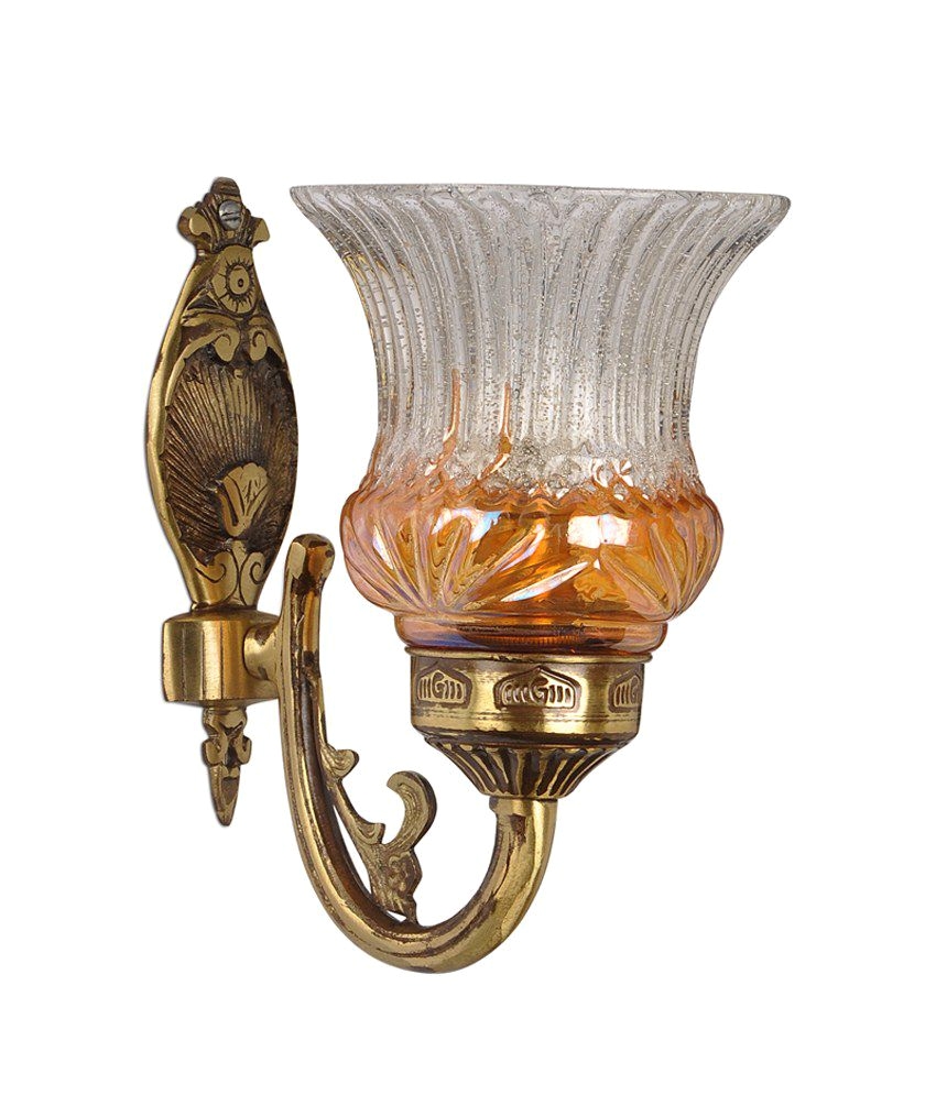 Antique Brass Lamps Value Fos Lighting Lustrous Single Antique Brass Wall Light Buy Fos