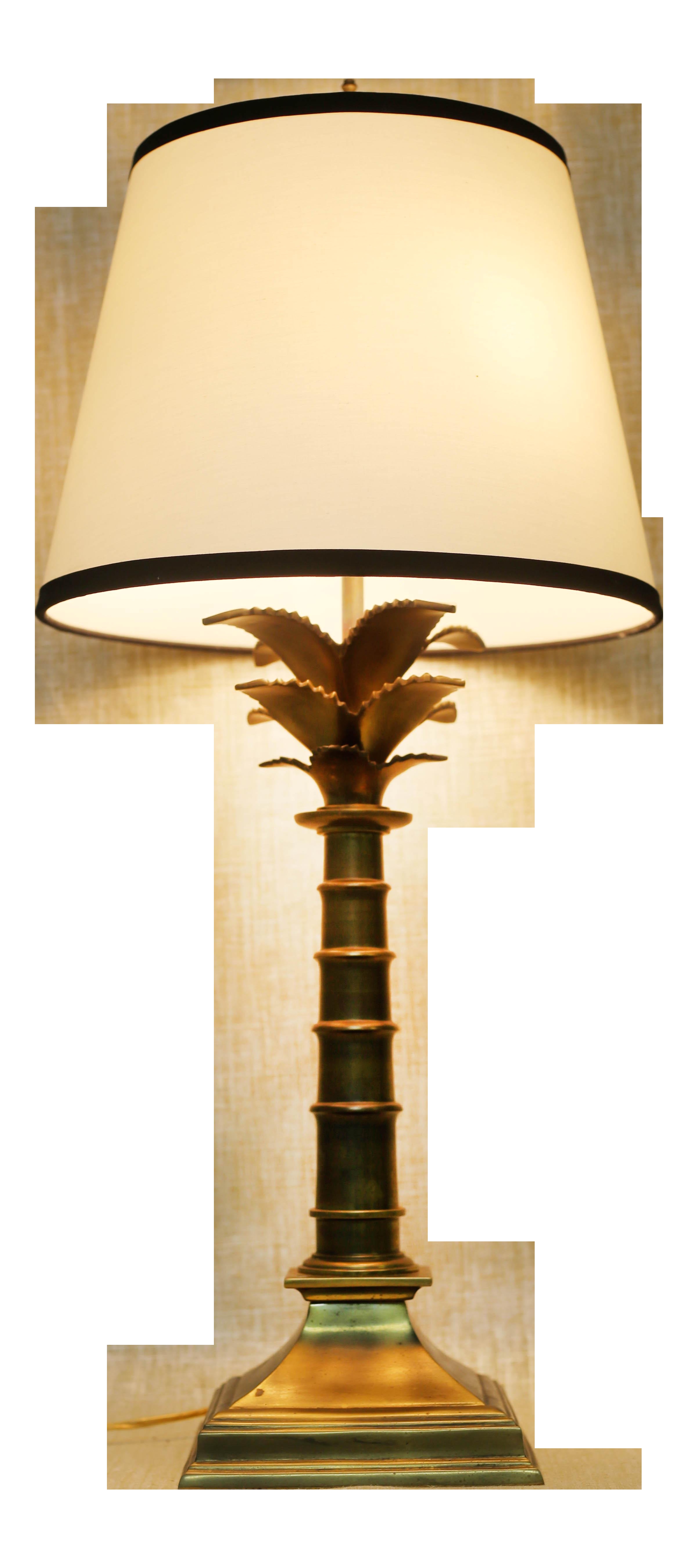 vintage brass palm tree lamp by leviton on chairish com tree lamp brass lamp