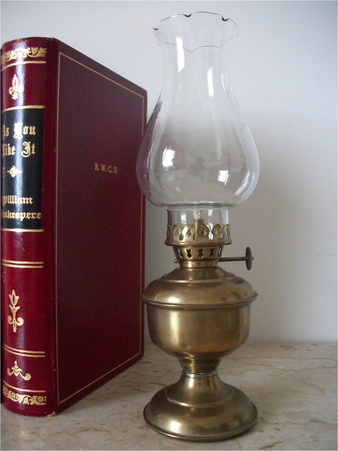 vintage brass hurricane oil lamp 25 00 via etsy