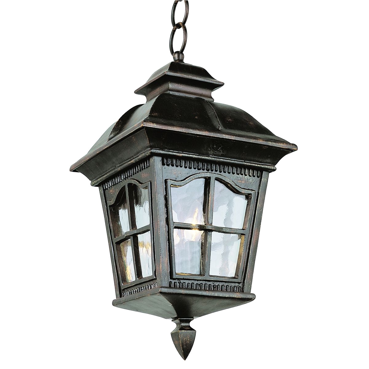 briarwood 4 light hanging lantern in antique rust with water
