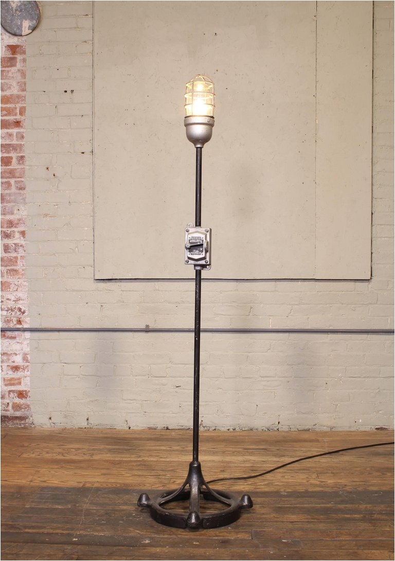 industrial ghost stage light or floor lamp in good condition for sale in oakville