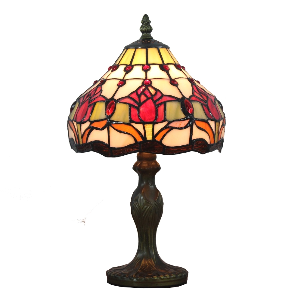 Antique Stained Glass Lamps for Sale Tiffany Small Table Lamp Country Sunflower Stained Glass Bedside
