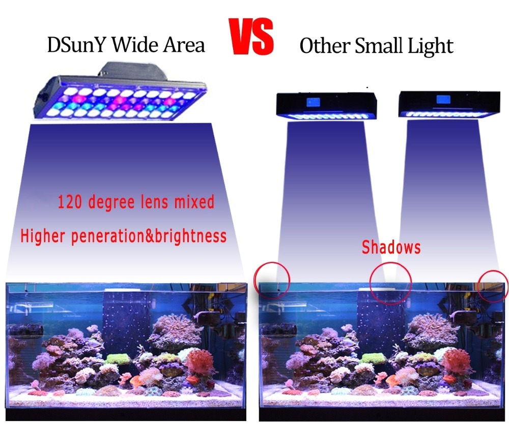 aliexpress com buy dsuny led aquarium light coral reef aquario full spectrum marine aquarium led lamp sunrise fish tank akvaryum marino led from reliable