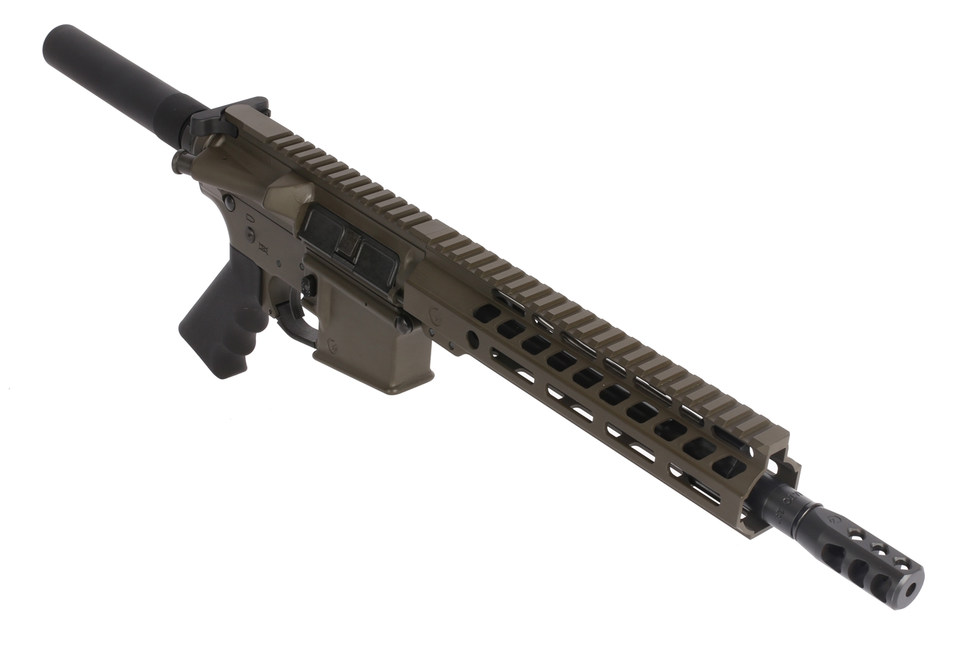 the ghost firearms ar 15 pistol has a 10 5 inch barrel and 9 inch m