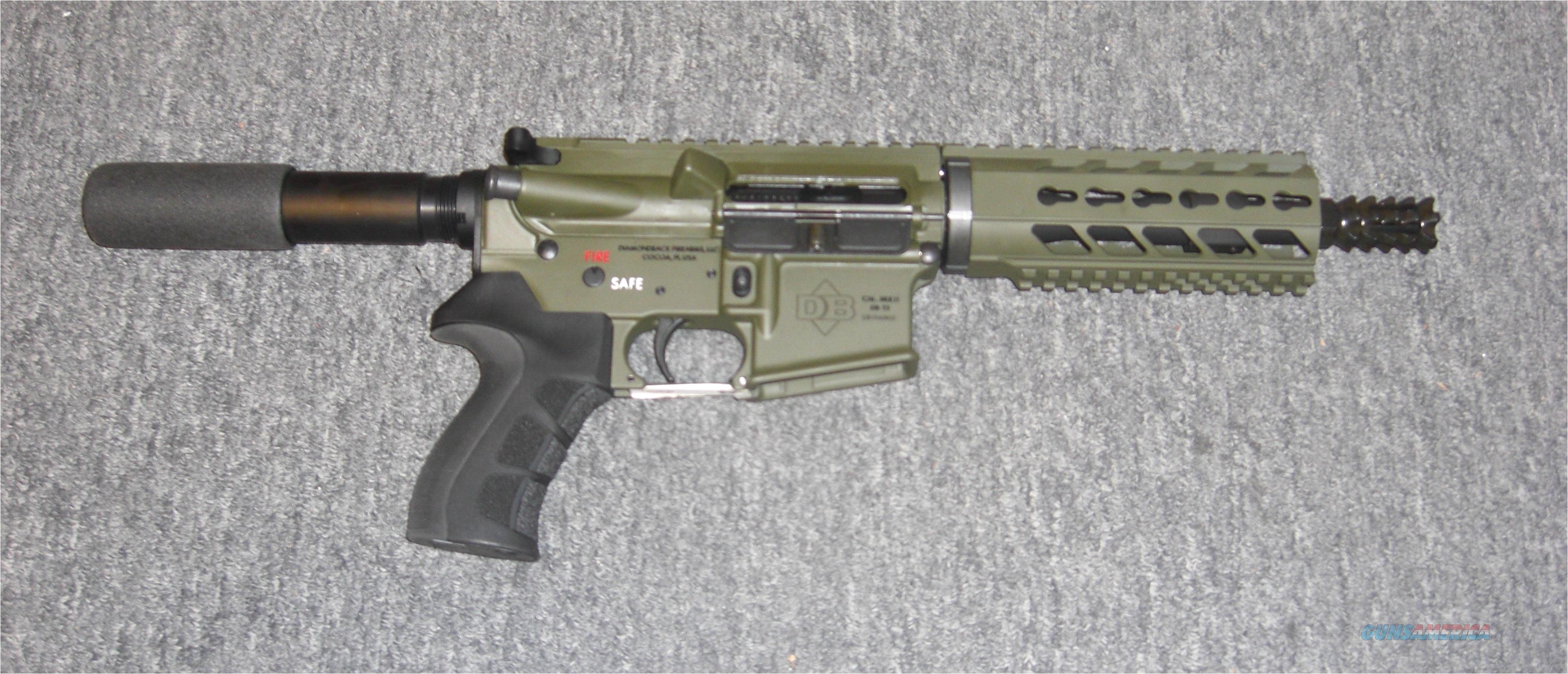 db 15 pistol w od green finish free floating handguard guns pistols