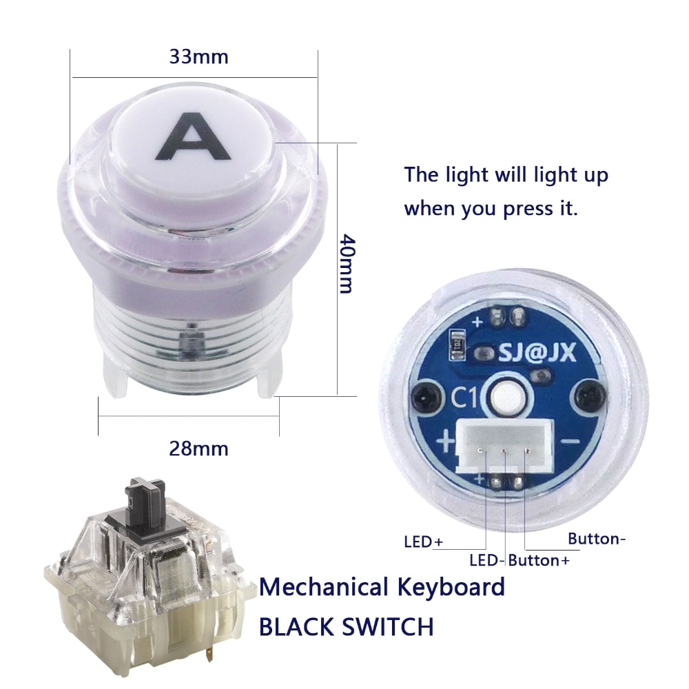 Arcade button Light Switch Aliexpress Com Buy Arcade Diy Kit Led Arcade Led button Controller