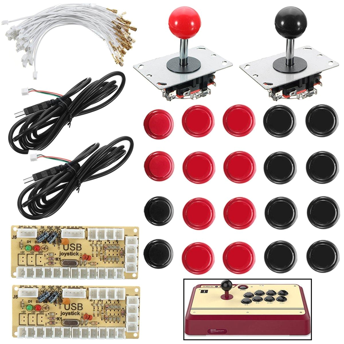 joystick push button zero delay arcade game diy kit for mame