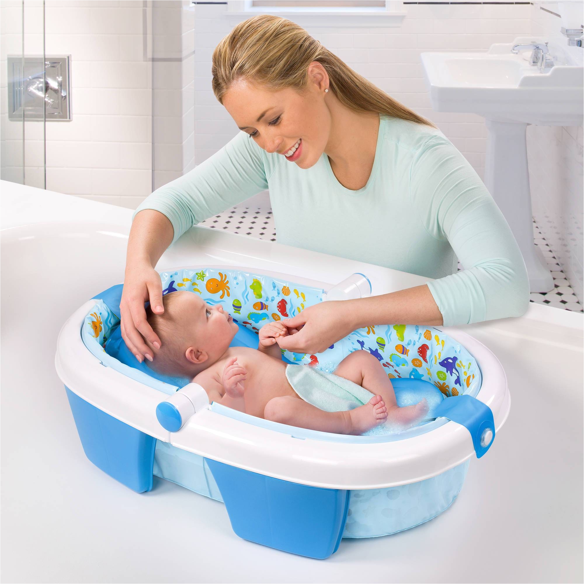 summer infant foldaway baby bath walmart com newborn girl tubs