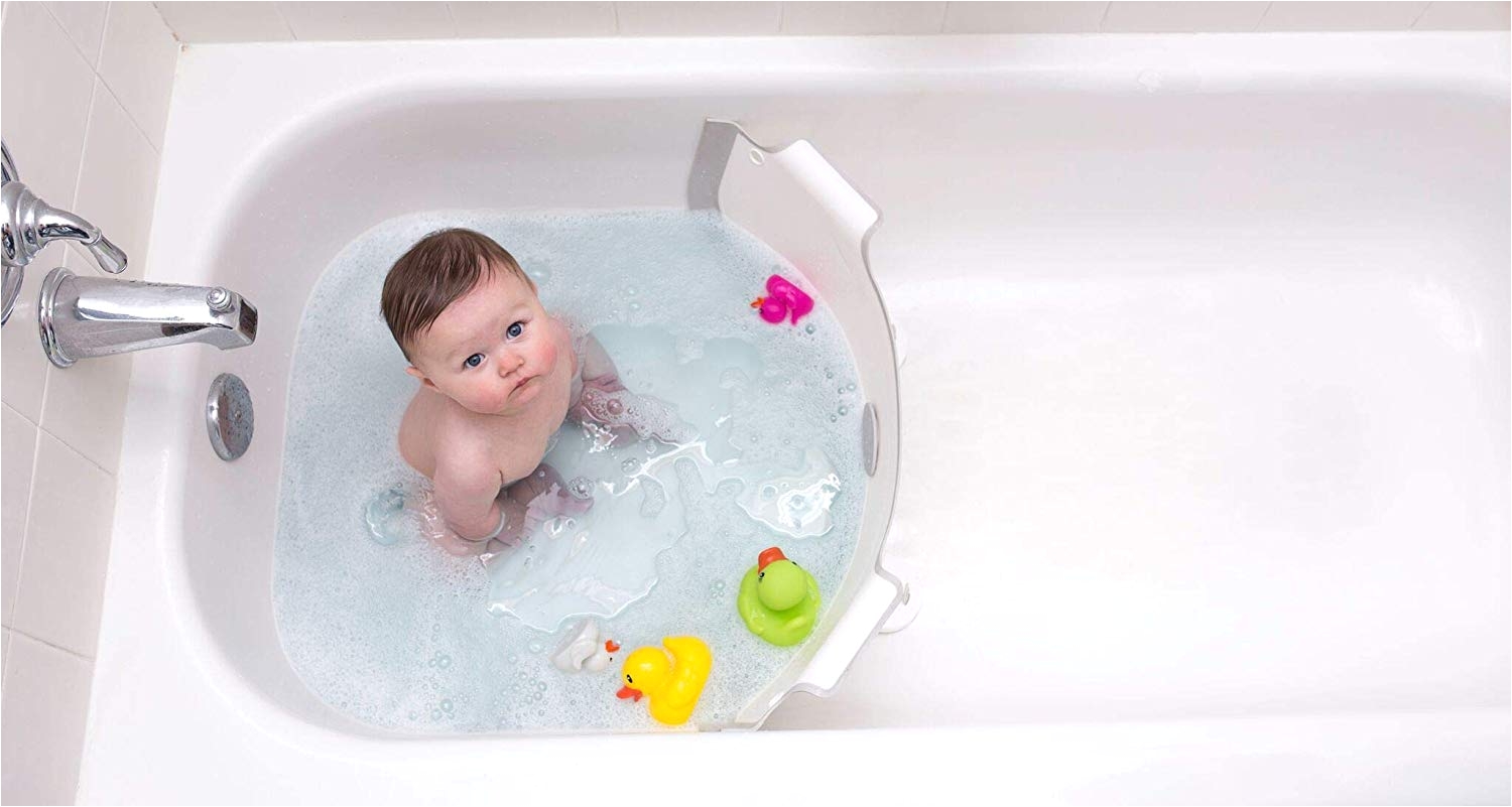 amazon com babydam bathwater barrier converts a standard non textured bathtub to a baby bathtub baby