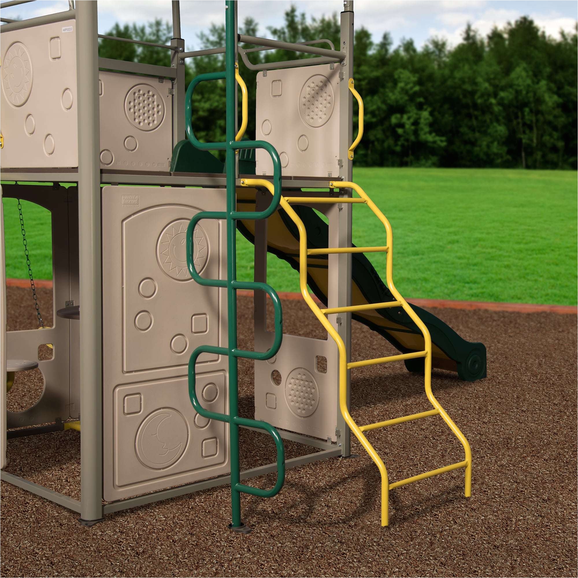 backyard adventures oklahoma new shop backyard discovery power tower metal swing set yellow green