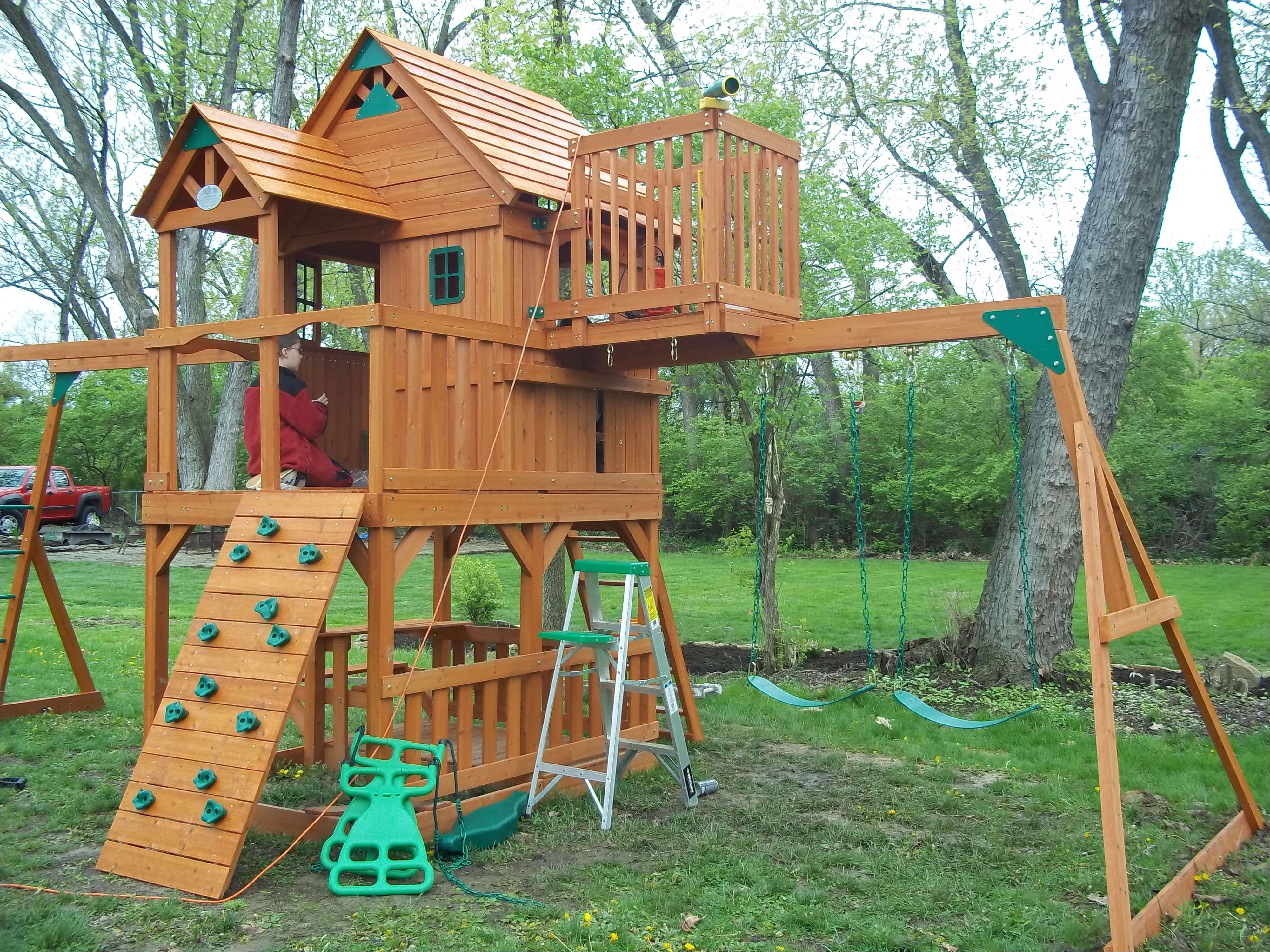 backyard discovery montpelier assembly instructions inspirational sky fort swing set clubhouse swingset ideas pinterest
