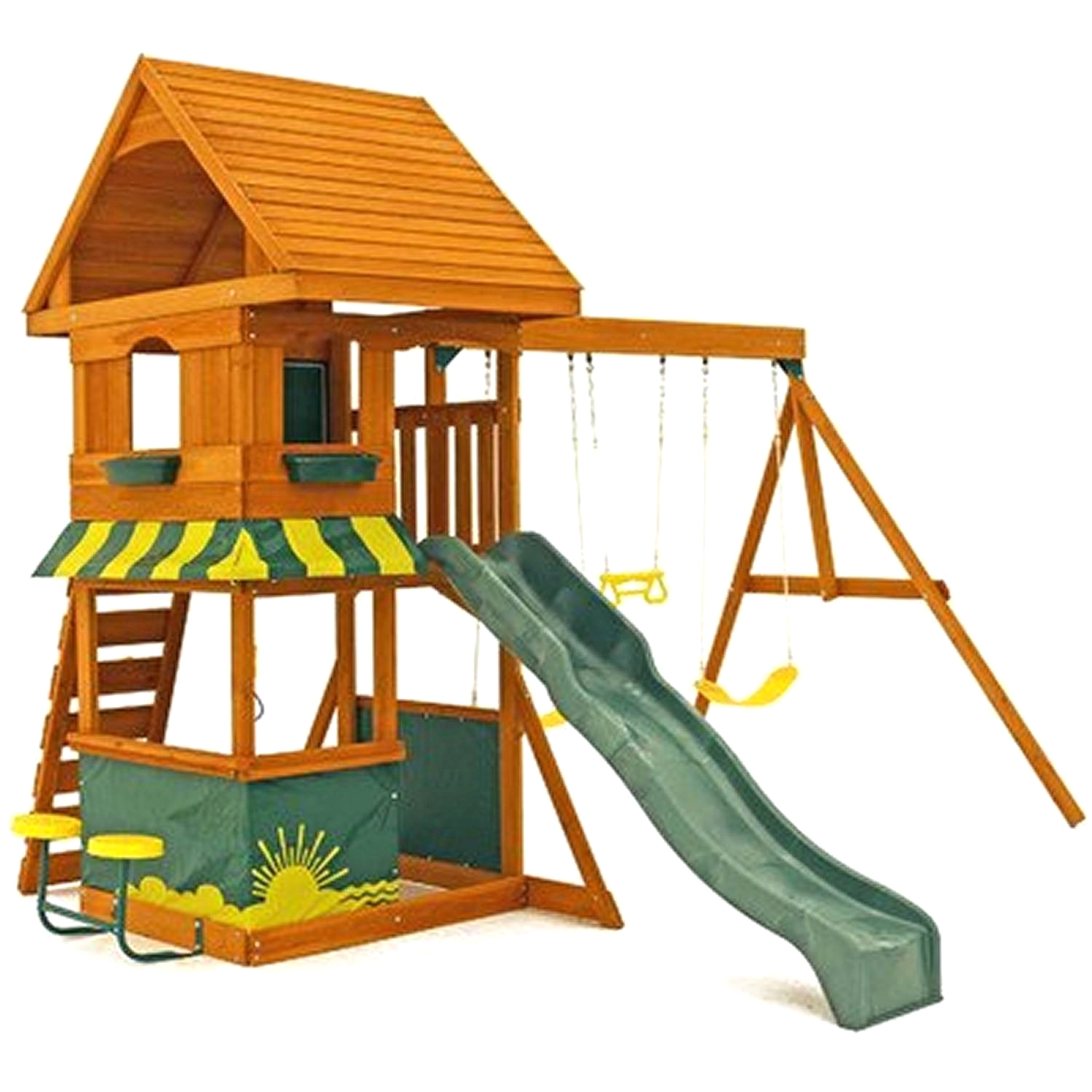 Backyard Discovery somerset Wood Swing Set Backyard Discovery Woodland All Cedar Playset Ideas for Backyard