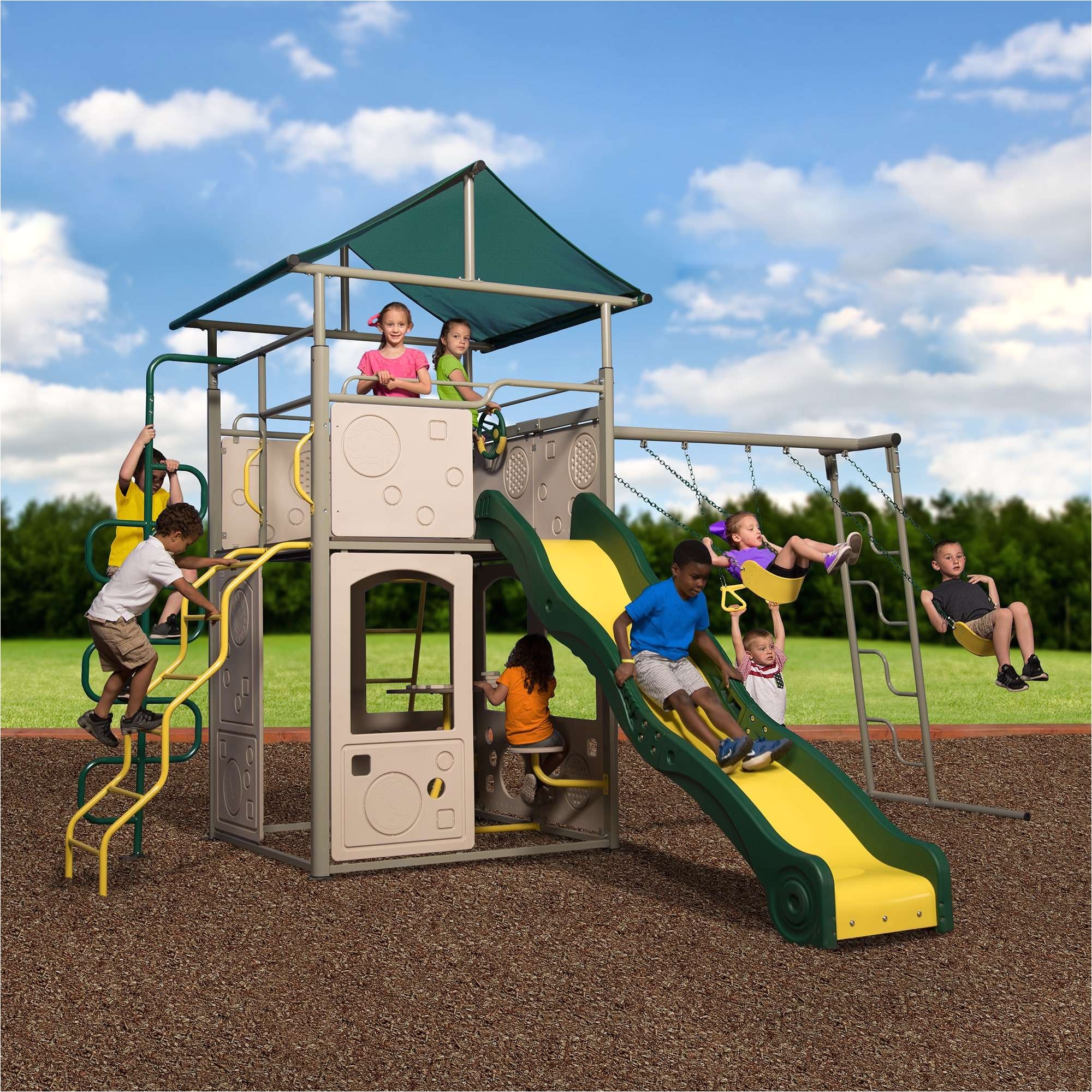 Backyard Discovery Somerset Wood Swing Set Backyard Swing