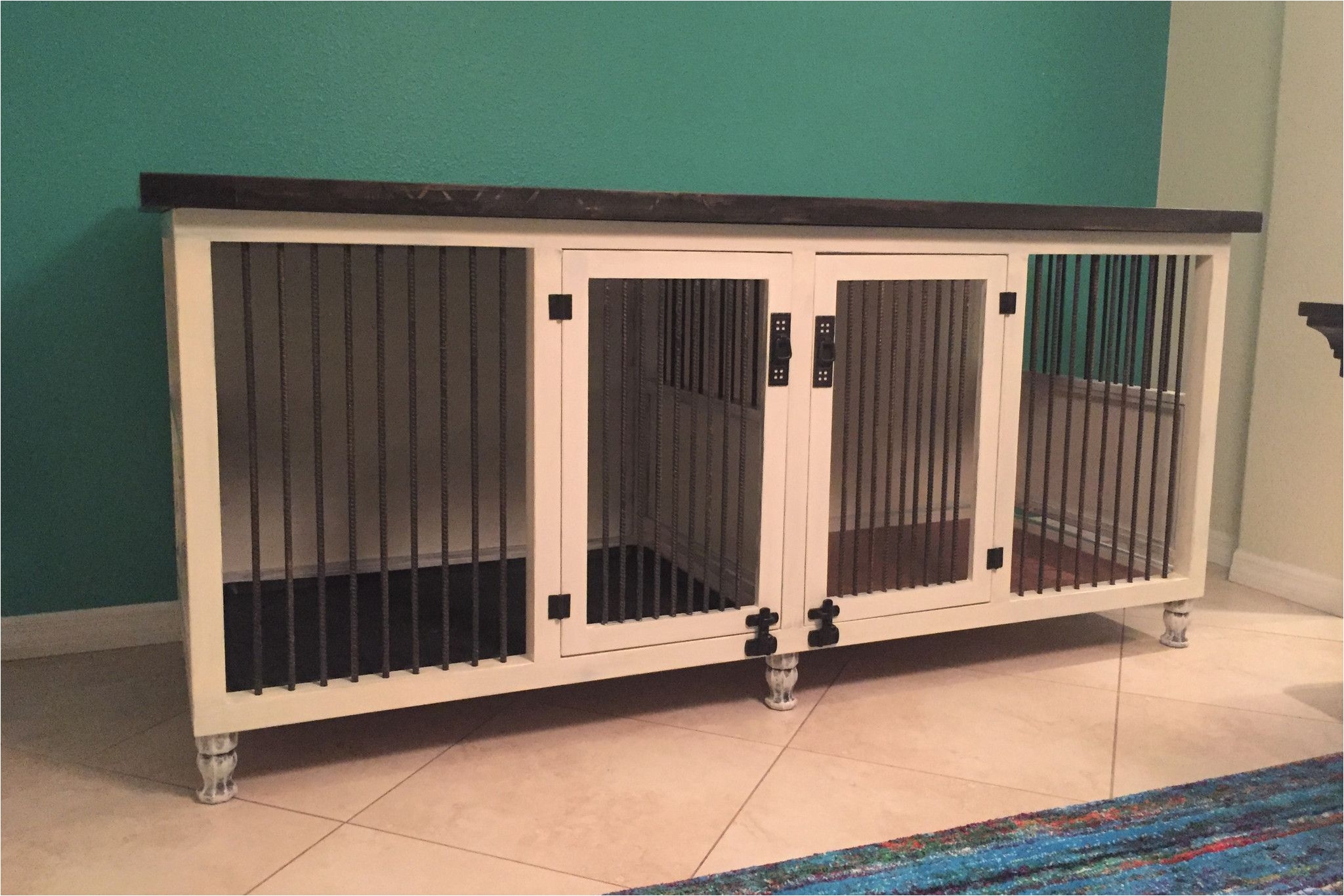 artsy dog kennel doubles