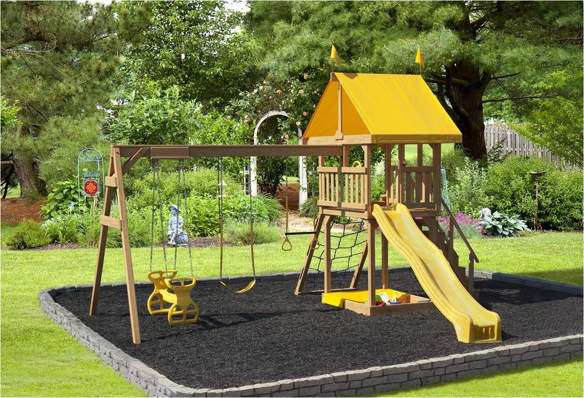 amish childish glee swing set