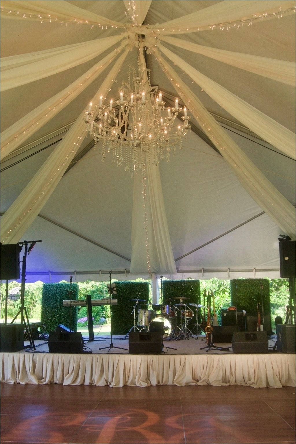 graduation parties a· crystal lamps a· white drape crystal chandelier outdoor wedding tent lighting draping ideas
