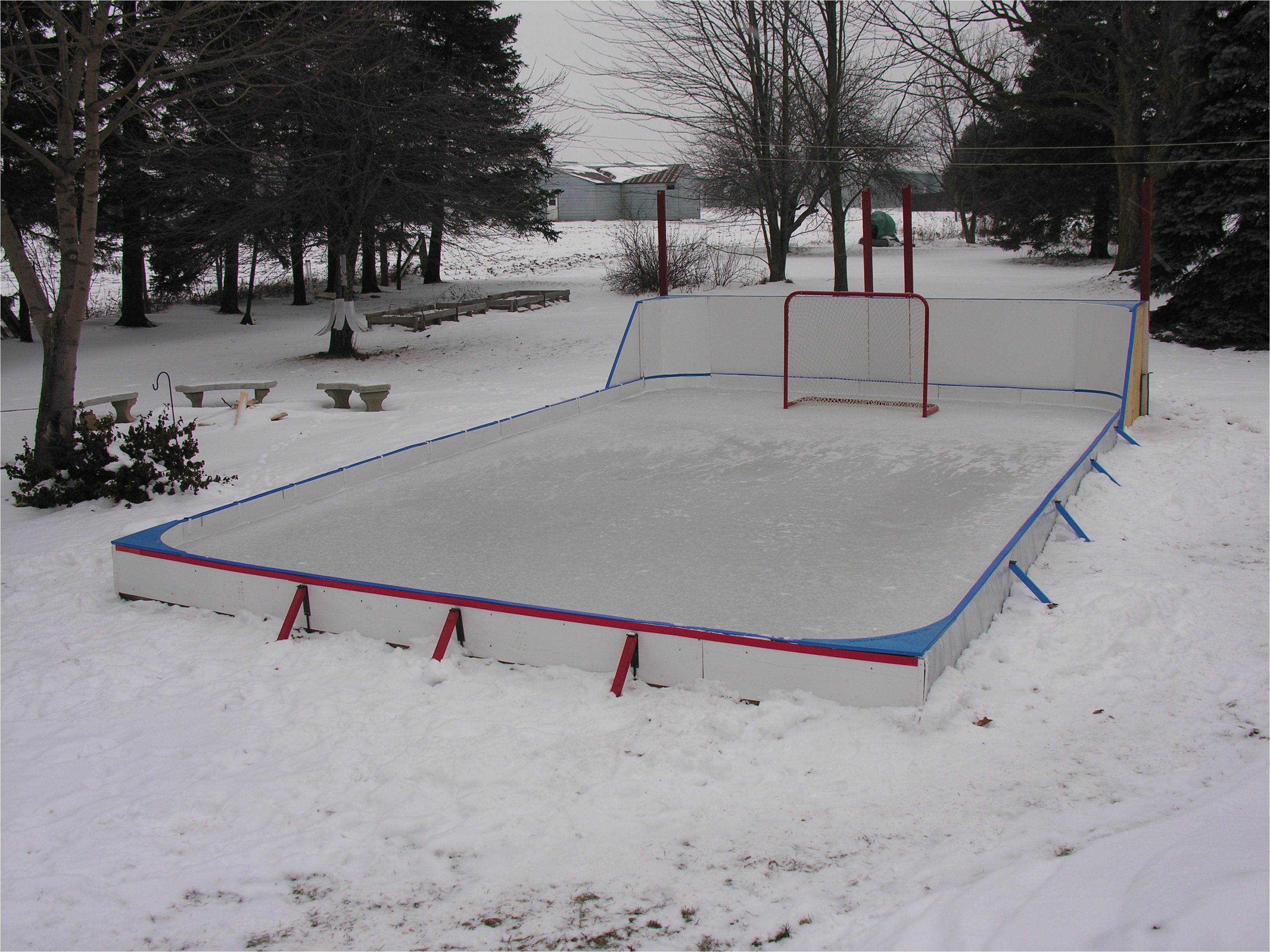 Backyard Ice Rink Liner Ice Rink Kit Standard Sizes and Great Advice