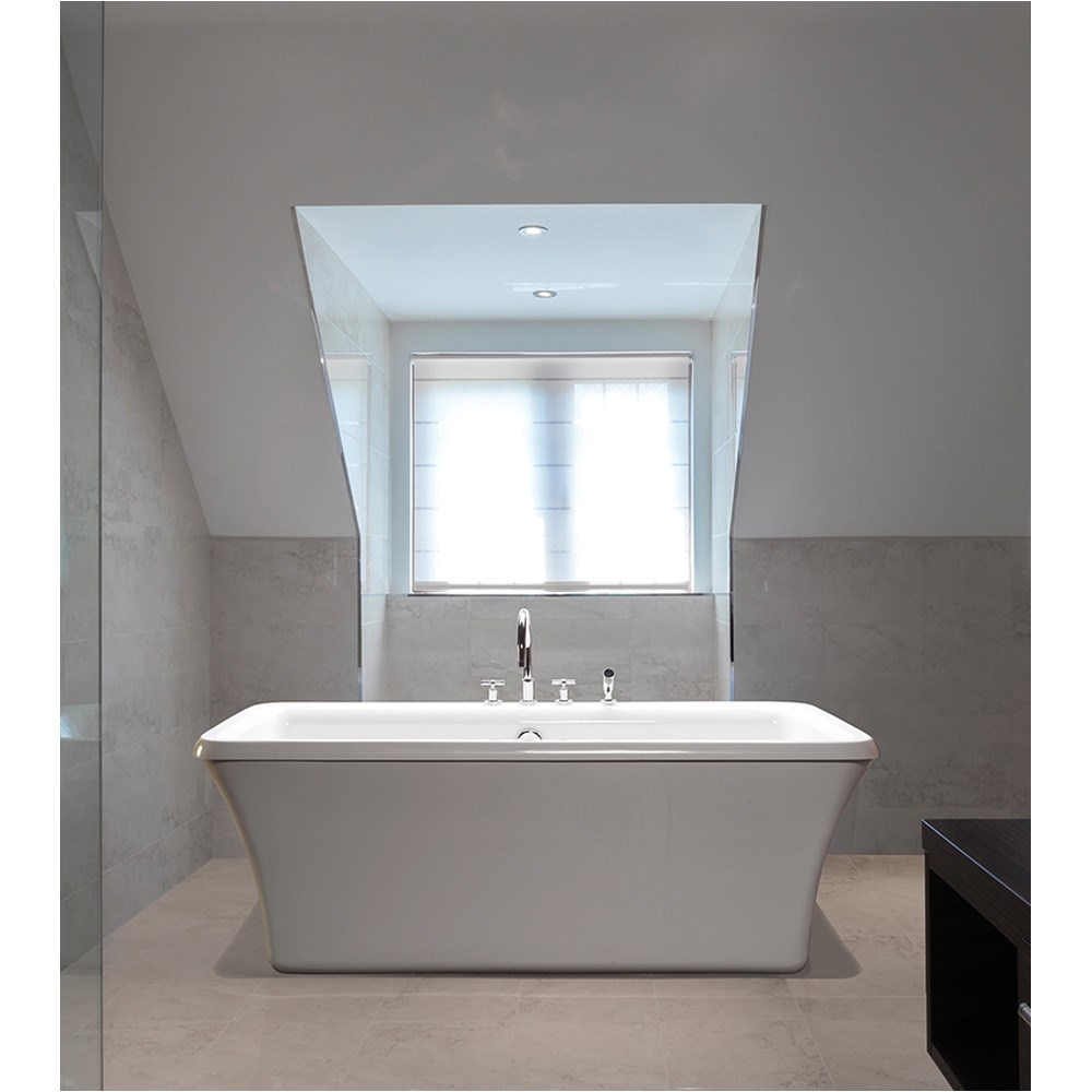 mti basics freestanding bathtub 65 5 x 35 75 x 22 5 free shipping modern bathroom