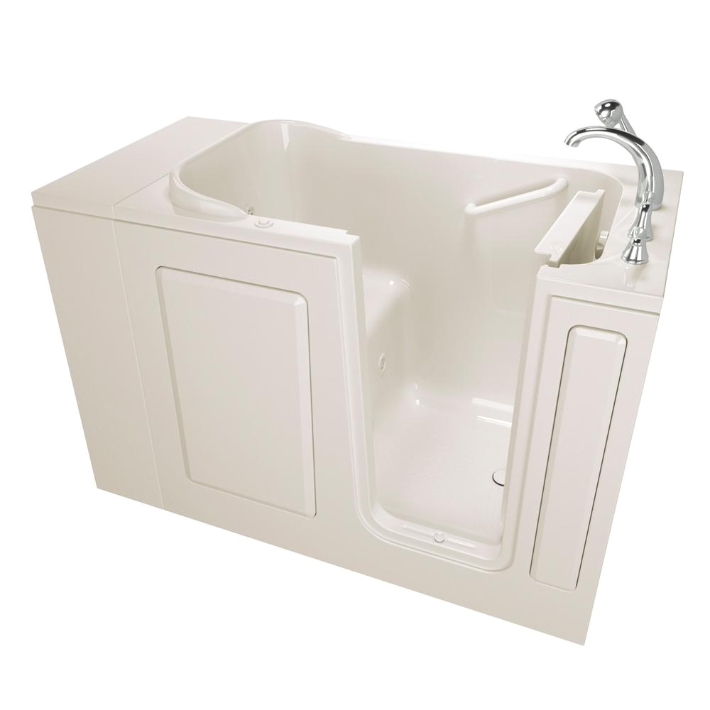 walk in whirlpool bathtub in biscuit