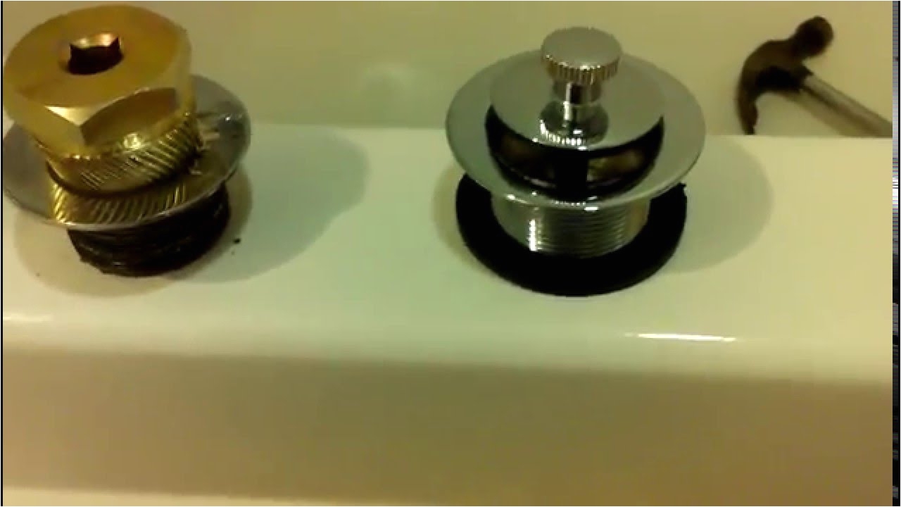install new bathtub drain easy with a drain removal tool with or without cross tees youtube