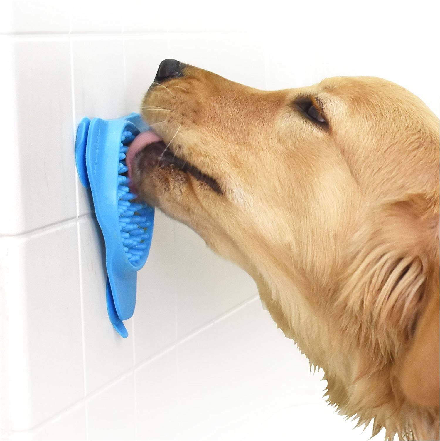 amazon com aquapaw slow treater treat dispensing mat suctions to wall for pet bathing grooming and dog training pet supplies