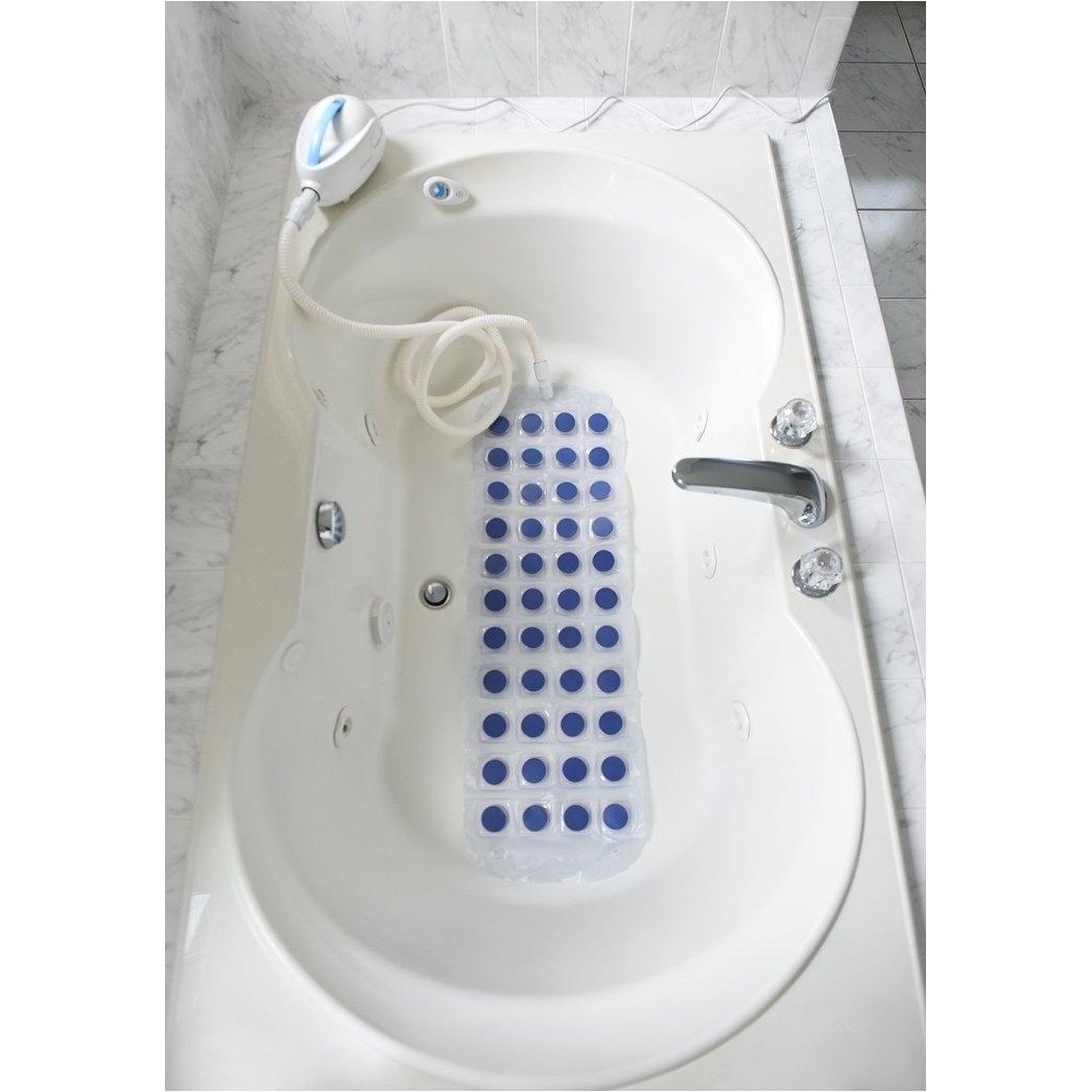 shop ivation waterproof bubble bath tub body spa massage mat with air hose massaging bubbles for rela free shipping today overstock com 20347377