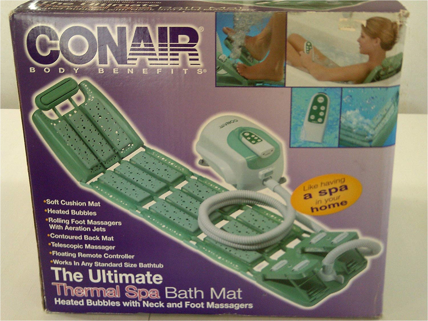 amazon com conair body benefits the ultimate thermal spa bath mat discontinued health personal care