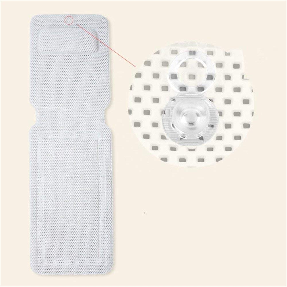 amazon com luxury bathtub mats with pillow full body spa bath pillow mat with large suction cups non slip bathtub cushion mattress quick drying and anti