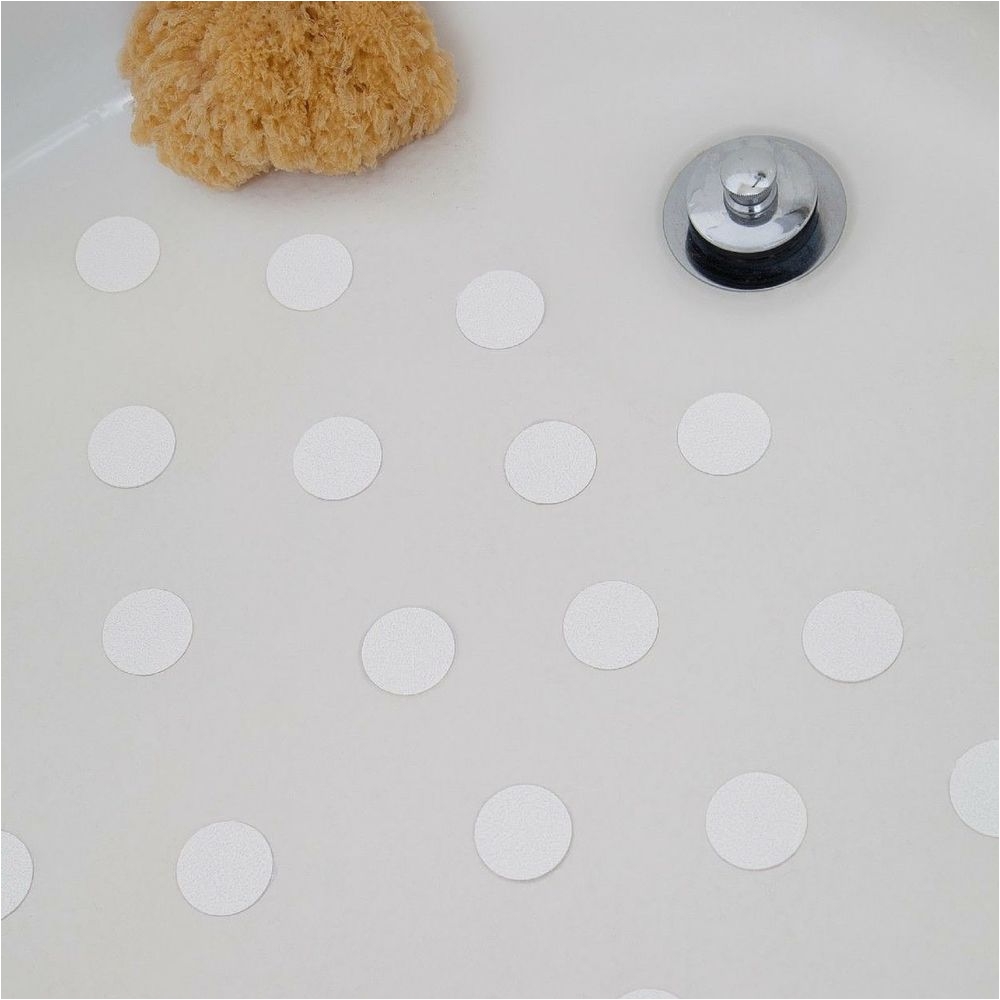 modern style non slip bath shower mat anti slip safety stickers in white clear