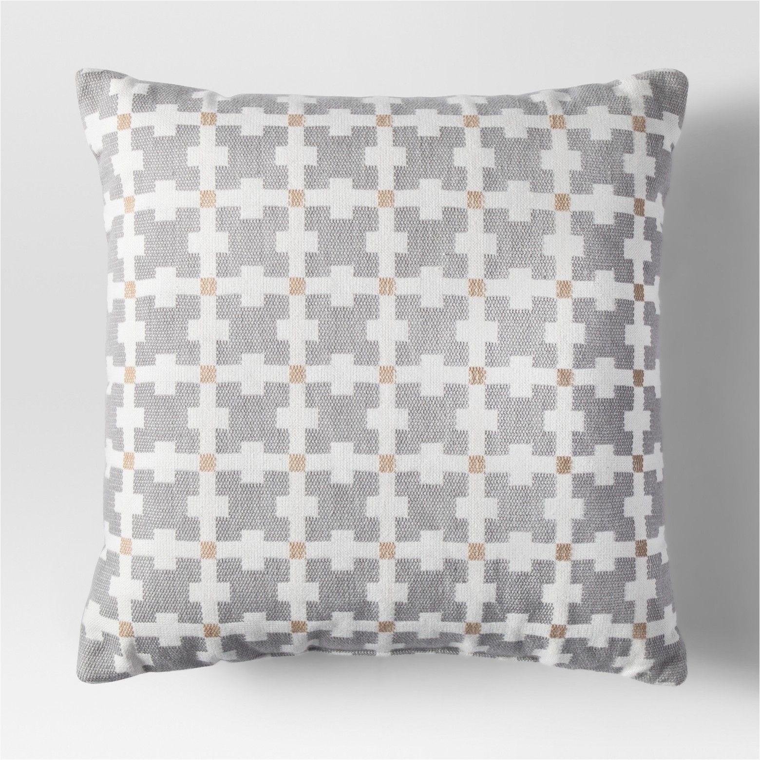 patterned throw pillow 18 gray white project 62a¢