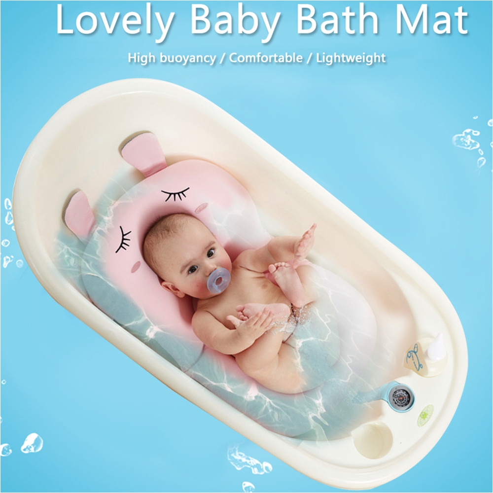 Bathtub Seat for Babies Anti Skid Baby Bath Mat Foldable Shower Seat Infant Bathtub Lounger