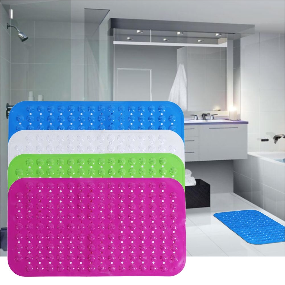 non slip pvc bathroom mat high strength suction bathroom shower foot massage pad multifunction