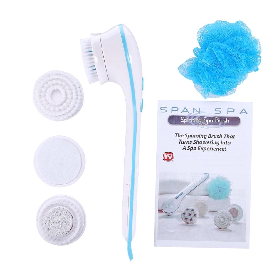 note the spinning spa brush is designed for use in the shower do not submerge or use in the bathtub